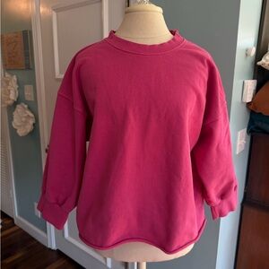 PWT Niall 3/4 Sleeve Sweatshirt in Peony